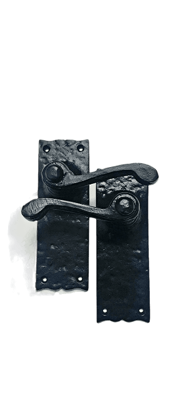 Black Antique Lever On Latch Cast iron