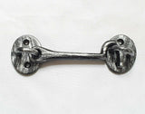 SIlver Antique Pewter Iron Cabin Hook and Eye 100mm 4" inch Door Shed Gate