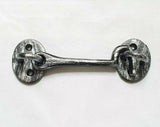 SIlver Antique Pewter Iron Cabin Hook and Eye 100mm 4" inch Door Shed Gate