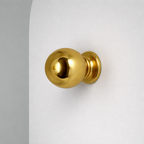 Polished Brass Round Knob
