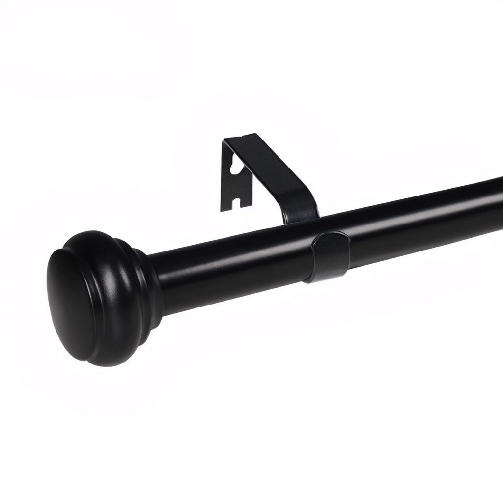 Black Curtain Rod Adjustable Rod 165cm - 305cm