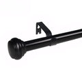 Black Curtain Rod Adjustable Rod 165cm - 305cm