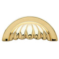 Polished brass drawer cabinet pull handle 