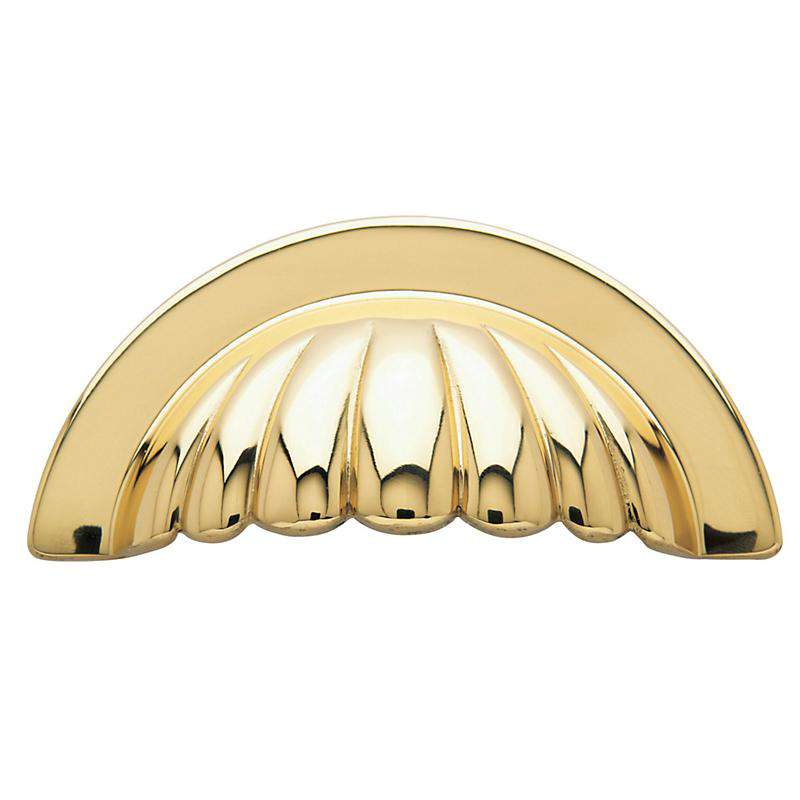Polished brass drawer cabinet pull handle 