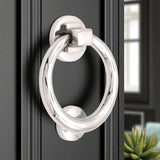 Polished Chrome Ring Door Knocker