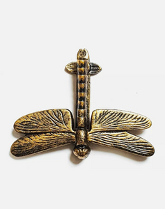 Dragon Fly Front Door Knocker Antique Brass