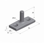 Window Stay Pins Black 10 Pack