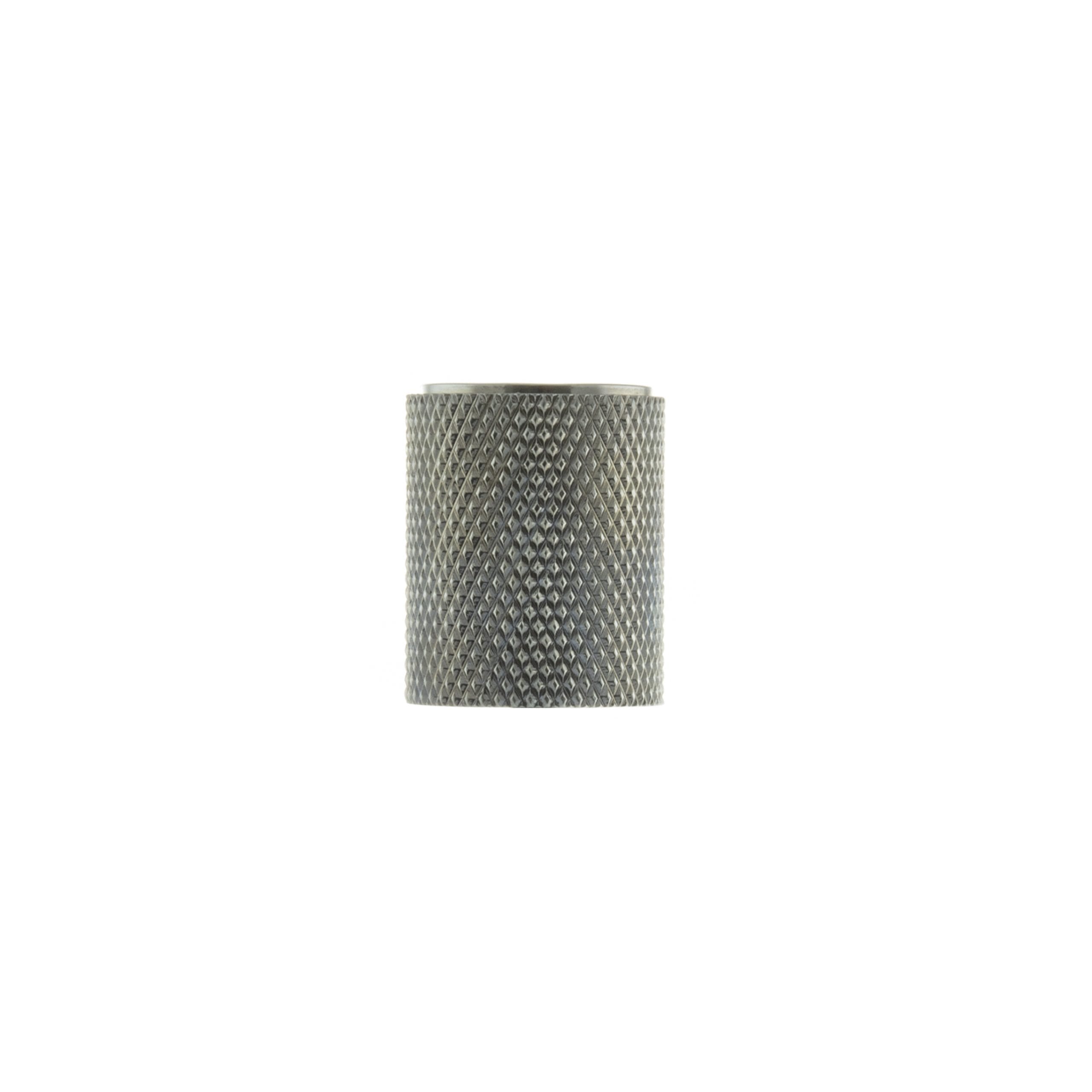 Knurled Cabinet Knob on Concealed Fix - Satin Nickel