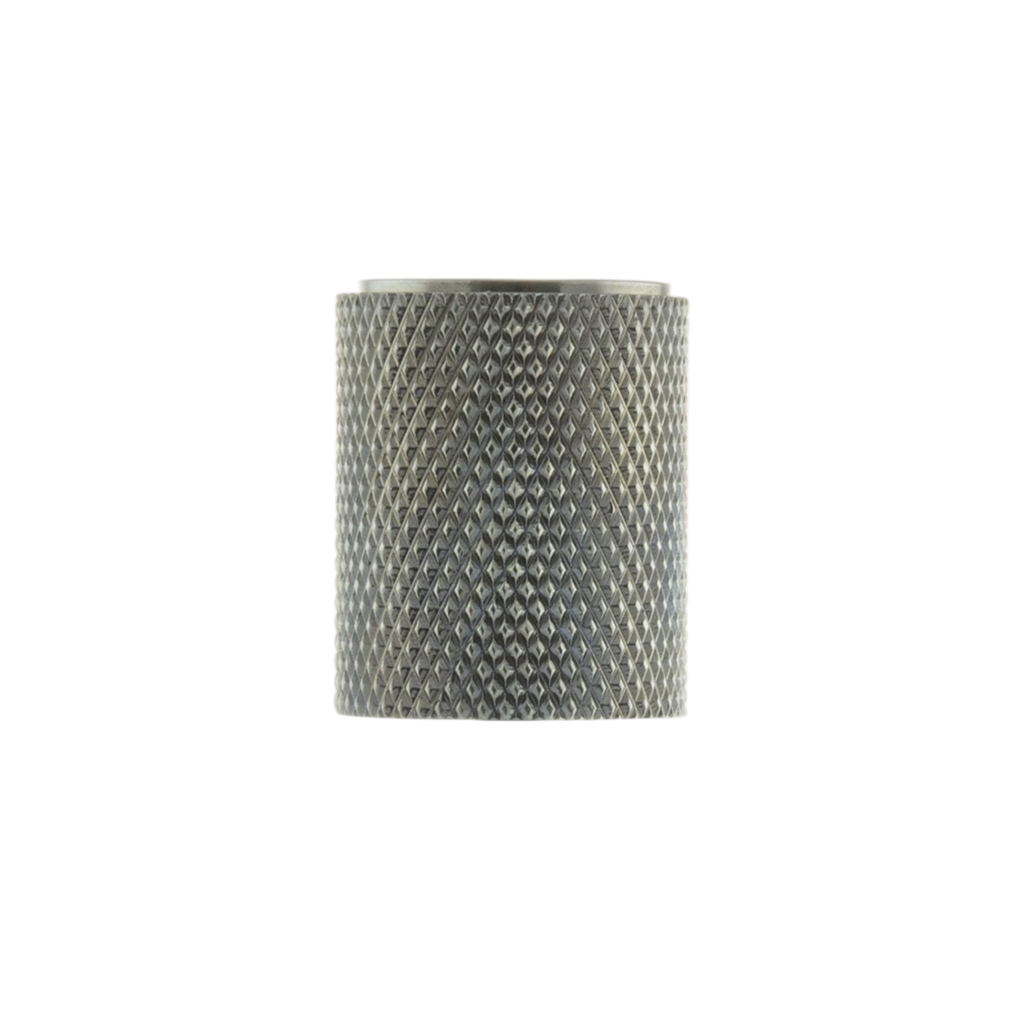 Knurled Cabinet Knob on Concealed Fix - Polished Chrome