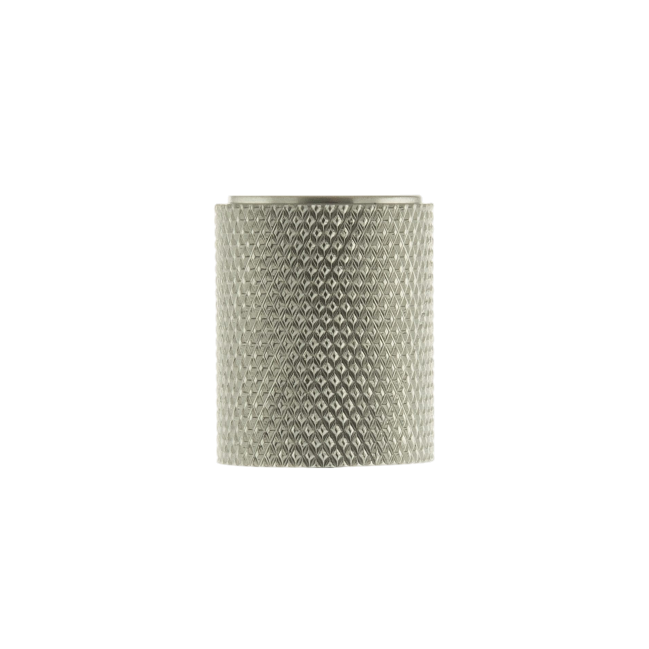 Knurled Cabinet Knob on Concealed Fix - Satin Nickel