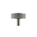 Knurled Cabinet Knob on Concealed Fix - Polished Chrome