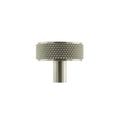 Knurled Cabinet Knob on Concealed Fix - Satin Nickel