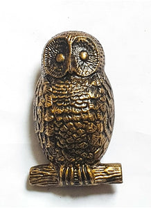 Owl Door Knocker Antique Brass