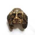 Dog Face Door Knocker Antique Brass