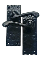 Black Antique Lever On Latch Cast iron