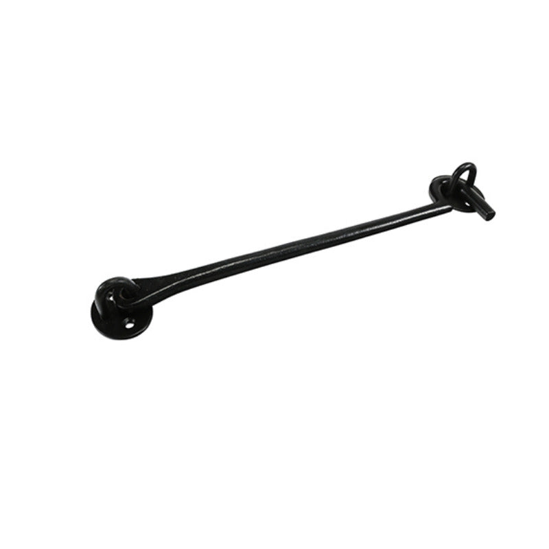 Pack of 10 300mm Traditional Cabin Hook - Black