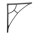 Black cast iron wall shelf bracket 