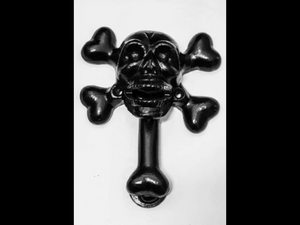 Corrosion Front Door Knocker Black