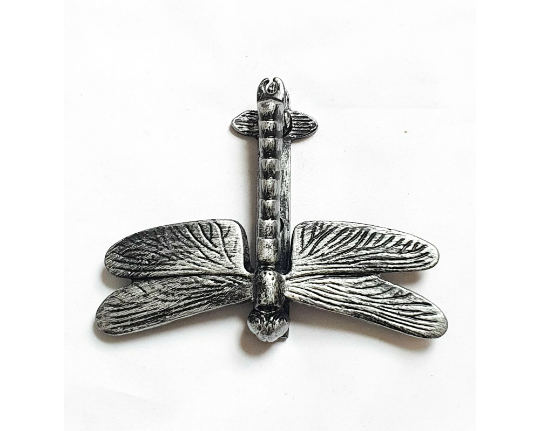 Dragon Fly Front Door Knocker Pewter