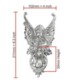 Gothic Face Front Door Knocker Nickel