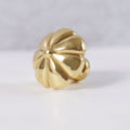 Polished brass drawer knob