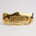Letter Box Plate LETTERS Brass with Knocker