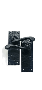 Black Antique Lever On Latch Cast iron