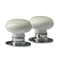 Ceramic Motice Knob Crackle Sprung