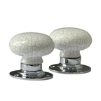 Ceramic Motice Knob Crackle Sprung