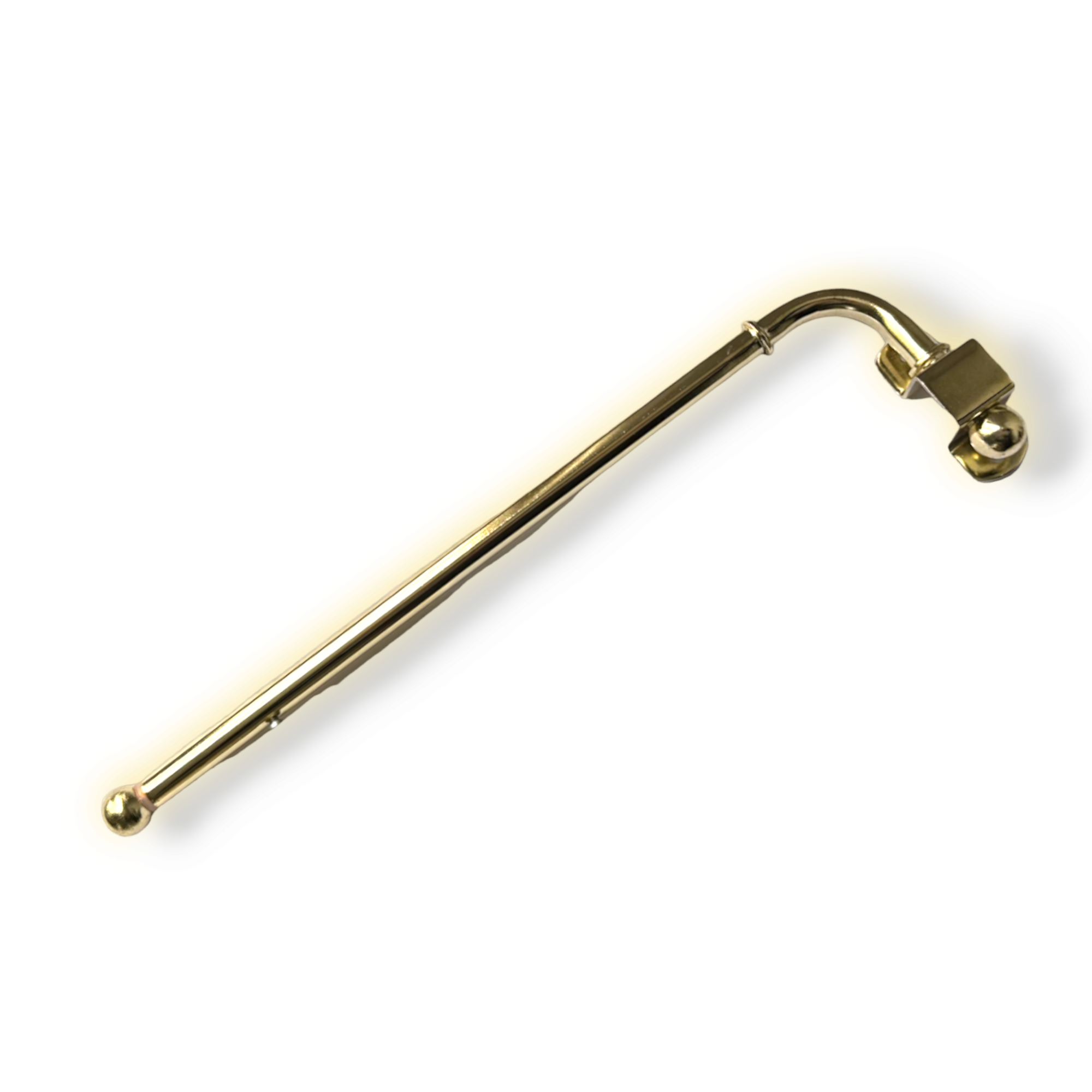 Drapery Arm Polished Brass 30-50cm