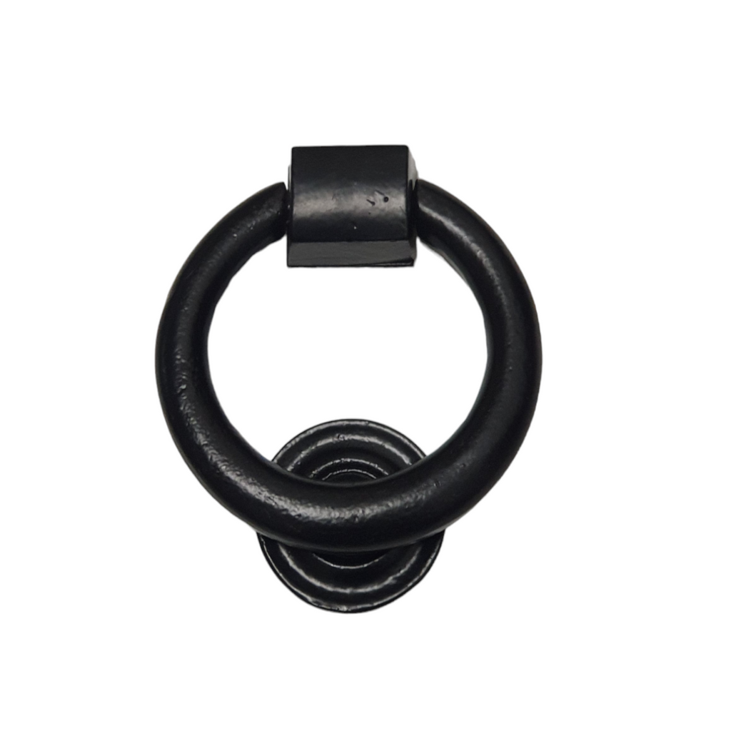 Ring round Door Knocker Black Round