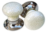 Ceramic Motice Knob Crackle Sprung