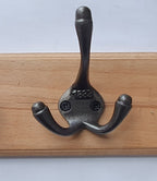 4 1883 Double Hooks on Pine effect wood