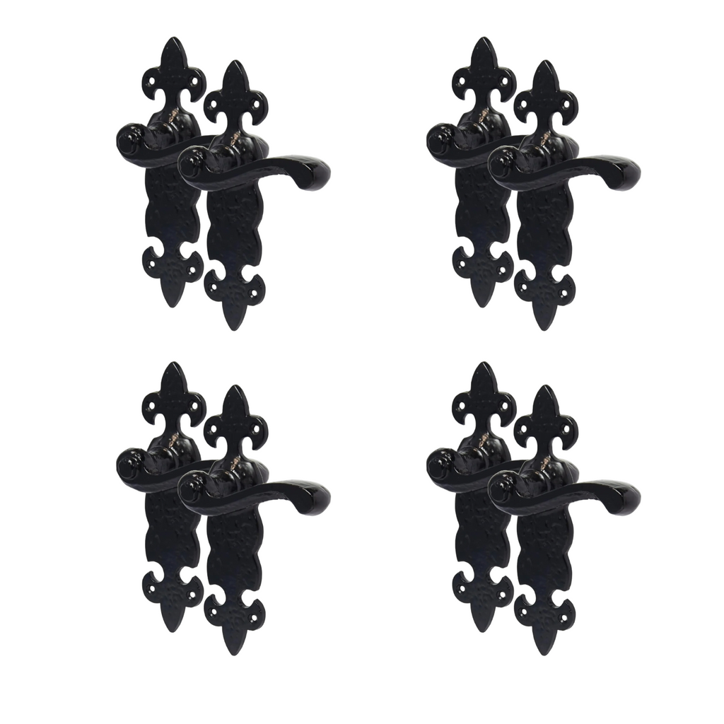 4 Pack Fleur De Lys Lever On Latch