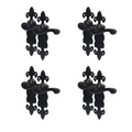 4 Pack Fleur De Lys Lever On Latch
