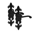 Fleur De Lys Lever Door Handle On Lock