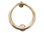 Polished brass front door knocker 