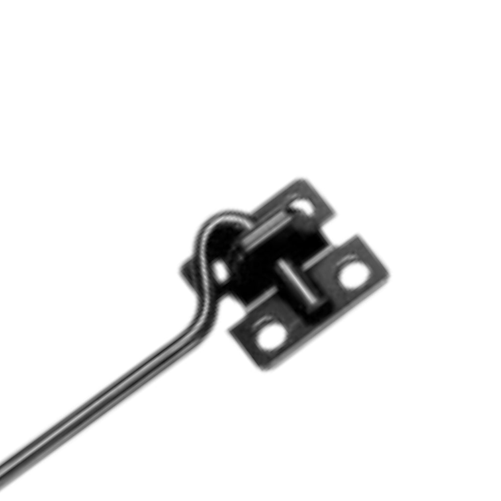 Cabin Hook and Eye Black 18” 450mm Extra Long