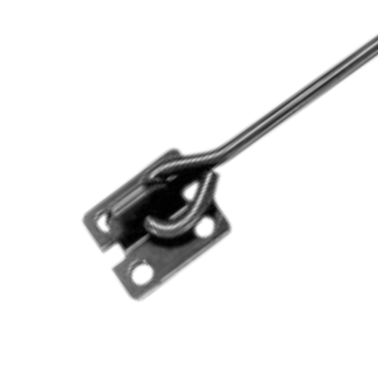 Cabin Hook and Eye Black 18” 450mm Extra Long