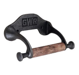 Toilet Roll Holder GWR Long Arm Cast Antique Iron 150mm