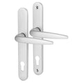 uPVC Door Handle White Sprung 210mm