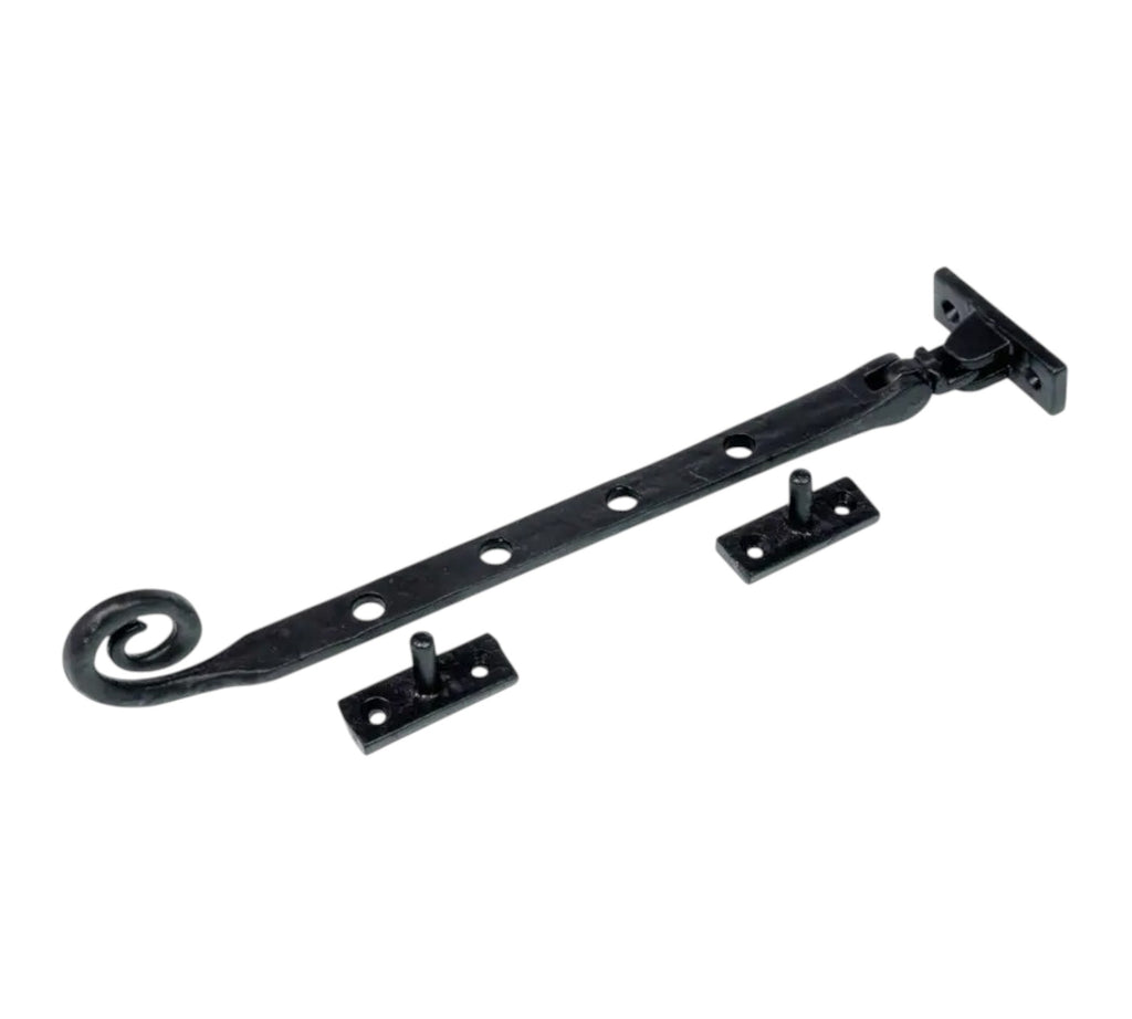 Window Casement Stay Monkey Tail 10" 250mm Black