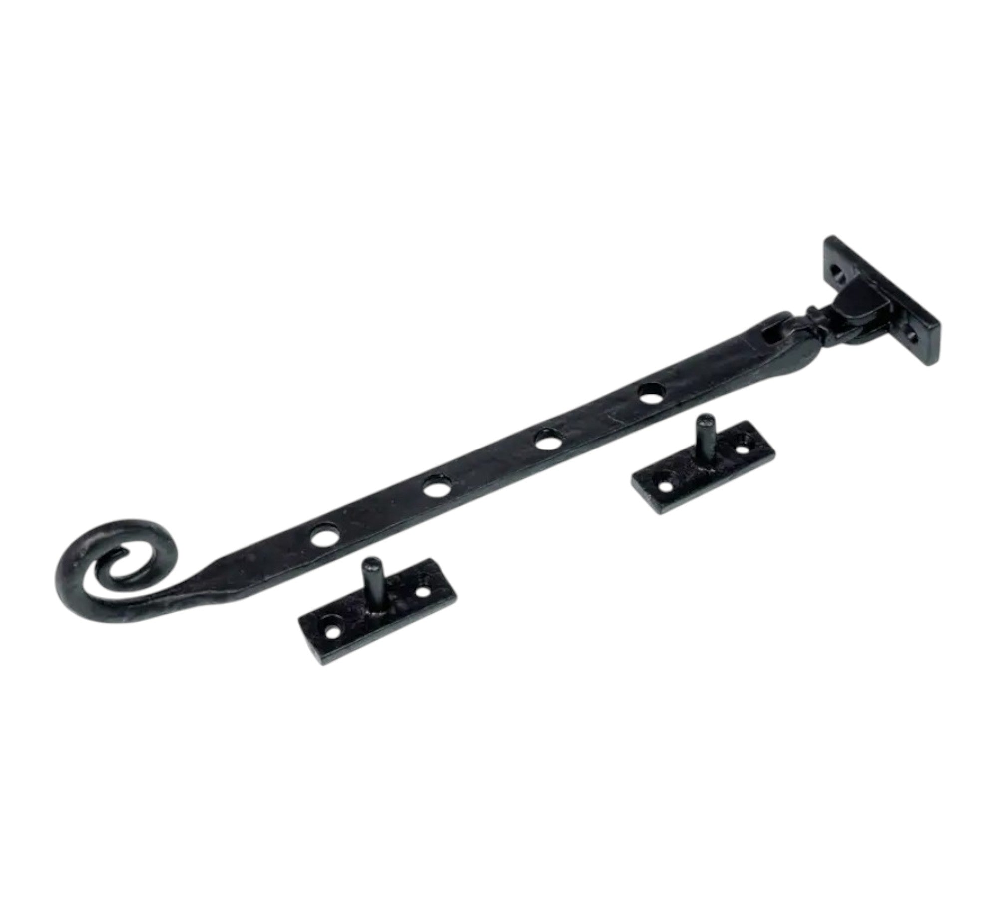 Window Casement Stay Monkey Tail 10" 250mm Black