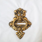 Cherub Front Door Knocker Antique Brass