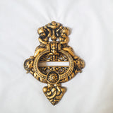 Cherub Front Door Knocker Antique Brass