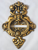 Cherub Front Door Knocker Antique Brass