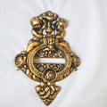 Cherub Front Door Knocker Antique Brass