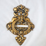 Cherub Front Door Knocker Antique Brass