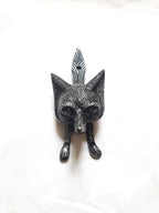 Fox Door Knocker Pewter