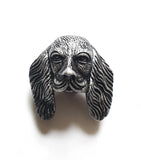 Dog Face Door Knocker Pewter